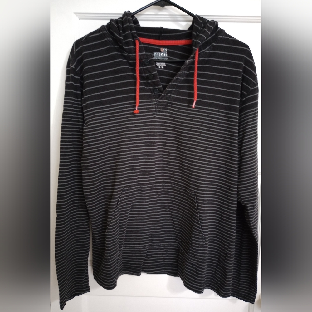 Always push Forward- striped sweatshirt
